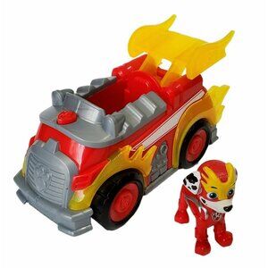 Paw Patrol Fire Truck Marshall Lights Sounds Mighty Super Pups Dog Dalmatian